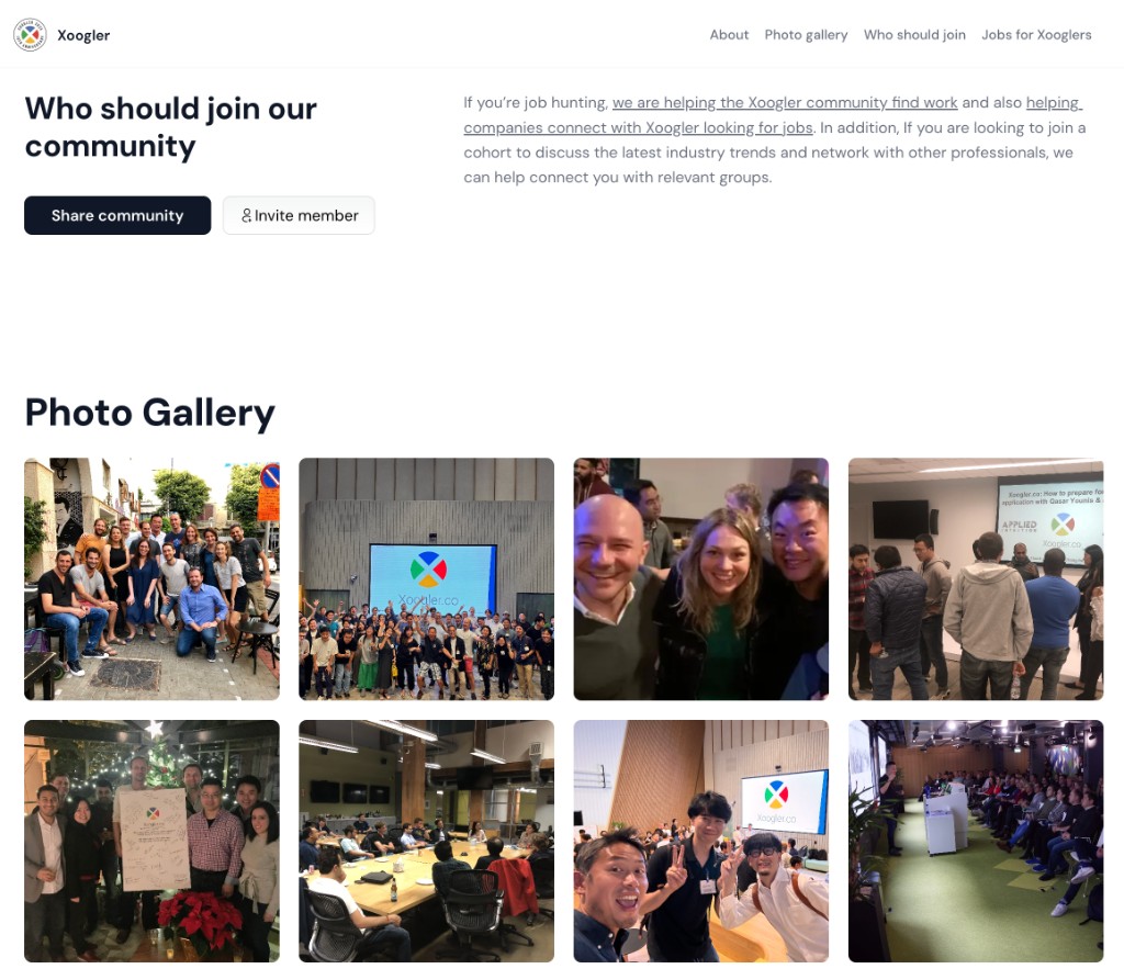 Branded Key AI community home: sections, gallery, who should join, and clear join paths — ready out of the box