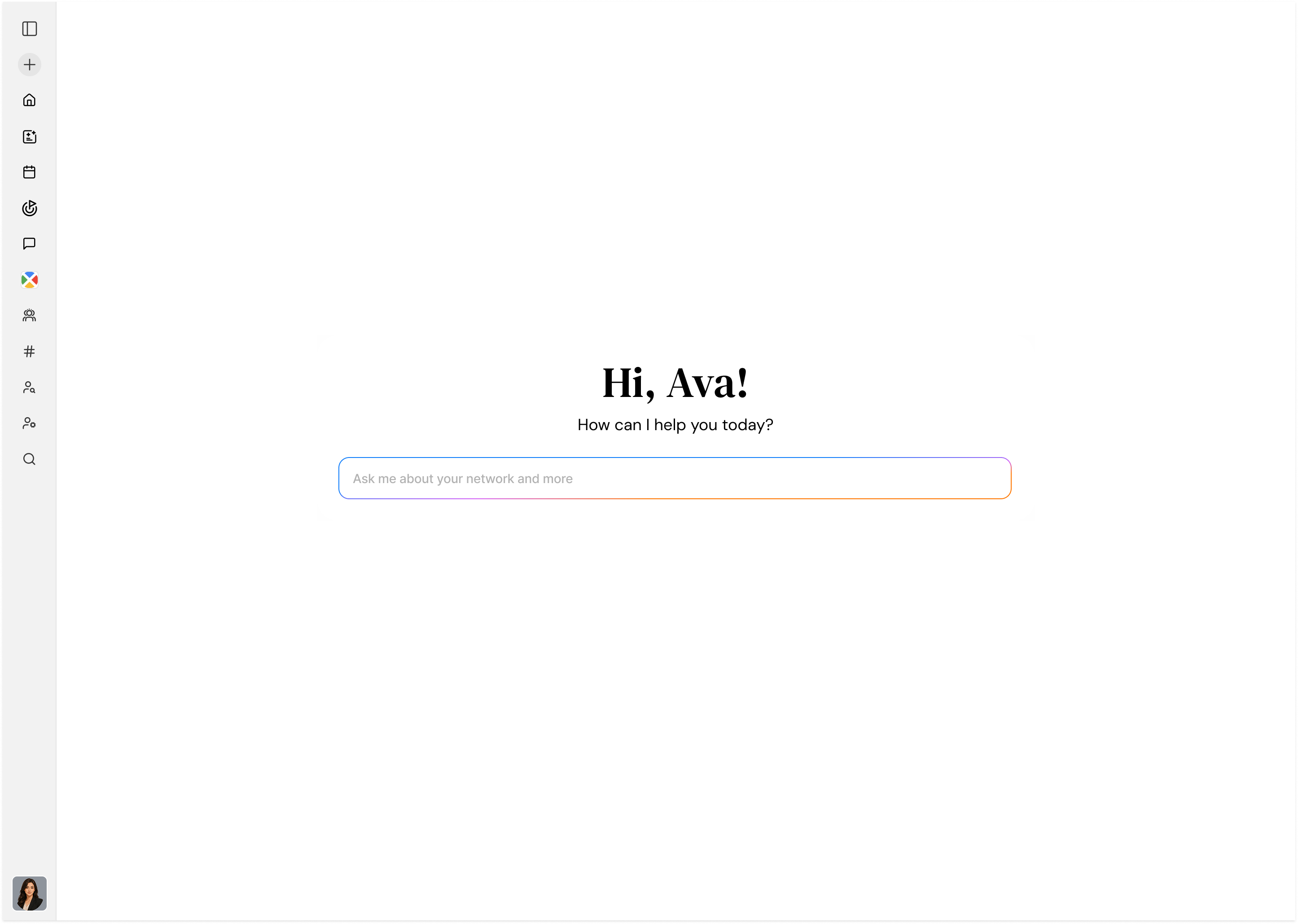 Kai chat entry: ask anything about your network in plain English